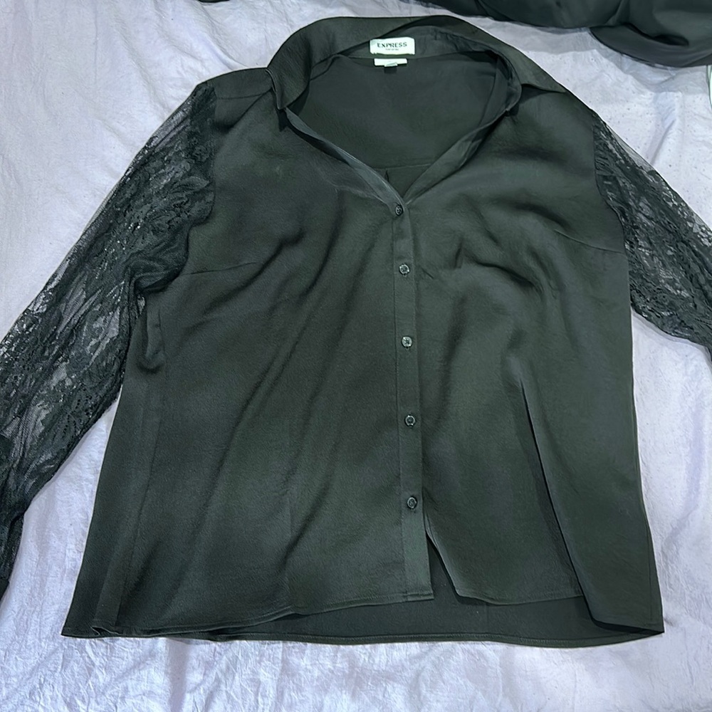 Black portofino dress shirt